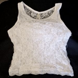 ☆HOST PICK☆ Colt Story laced tank top size M White